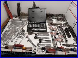 100% USA Massive Craftsman Tool Lot Ratchets Wrenches Sockets Pliers 206 Pc