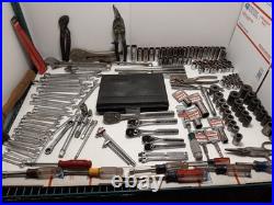 100% USA Massive Craftsman Tool Lot Ratchets Wrenches Sockets Pliers 206 Pc