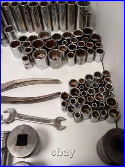100% USA Massive Craftsman Tool Lot Ratchets Wrenches Sockets Pliers 206 Pc