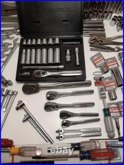 100% USA Massive Craftsman Tool Lot Ratchets Wrenches Sockets Pliers 206 Pc