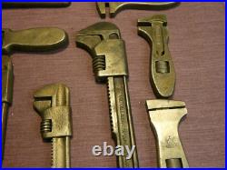 10 Toolkit Vintage Adjustable Wrench Spanner Tools Autojumble Automobilia