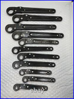 11 Mac Tools RT Flare Nut Wrench Set 3/8 1 SAE SNAP ON