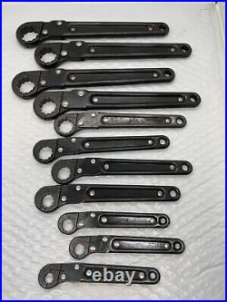 11 Mac Tools RT Flare Nut Wrench Set 3/8 1 SAE SNAP ON