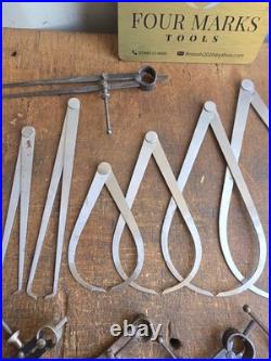 13 x Calipers/Dividers Woodwork/ Woodcarving Ben Harms Collection