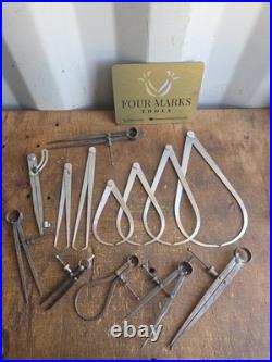 13 x Calipers/Dividers Woodwork/ Woodcarving Ben Harms Collection