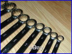 14 Pcs BONNEY Utica B-80710 Combination Wrench Set Tool USA 3/8- 1-1/4