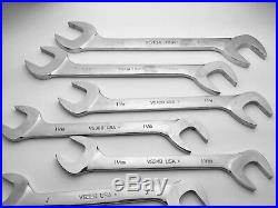 15pc Snap on SAE 4-Way Angle Head Open End Service Wrench Set (7/16-1-1/2)
