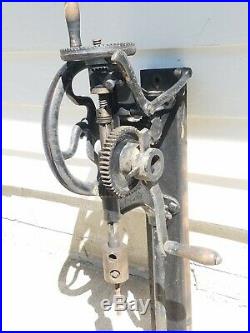 1907 Vintage Champion Blower & Forge Co Manual Drill Press Hand Crank Works Rare