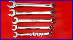 1983 Snap-on Tools USA SAE Fat Open End Flare Nut 6 Point Line Wrench 3/8-5/8