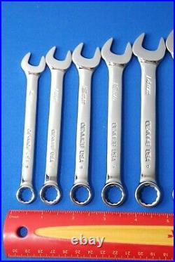 2017 Snap-on 10 Pc 12-Point Metric Flank Drive Short Combo Wrench Set OEXSM710B