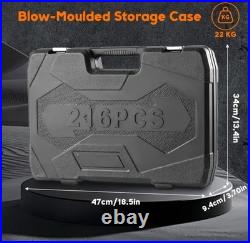 216 heavy duty socket set use for home, car any mechanical work tool set