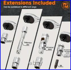 216 heavy duty socket set use for home, car any mechanical work tool set