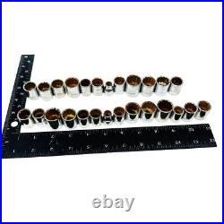 26 Pcs Armstrong 3/8 in 12 Pt Metric Socket Set, Hand Tools, Made in USA