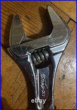 2 x Snap On Adjustable Wrenches Wrench Spanner Tools Made In Spain