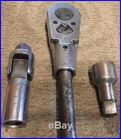4 Pc Snap On 3/4 In Drive Includes Ratchet, Handle, Breaker Head, 3 In Extension