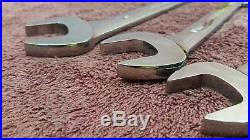 5 Piece Set of Snap On 4 Way Angle Wrenches Large Sizes 7/8 thru 1-1/8