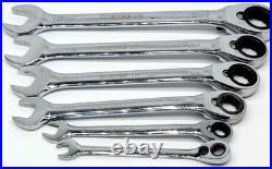 6 Piece Blue Point BOERM 8,9, 14, 16, 17, 19 MM Combo 12 pt Ratcheting Wrench