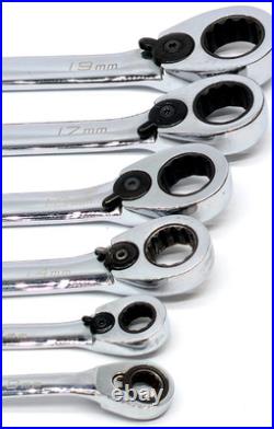 6 Piece Blue Point BOERM 8,9, 14, 16, 17, 19 MM Combo 12 pt Ratcheting Wrench