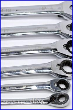 6 Piece Blue Point BOERM 8,9, 14, 16, 17, 19 MM Combo 12 pt Ratcheting Wrench