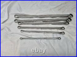 6 x SNAP-ON LONG REACH RING SPANNERS 8 20mm vgc