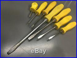 6pc Snap-On Screwdriver Set Yellow SDD Hard slotted philips