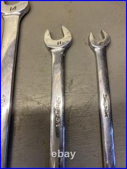 7 Snap On Tools OEXM Metric Pt set Combination Wrenches 19/18/17/16/14/11/9