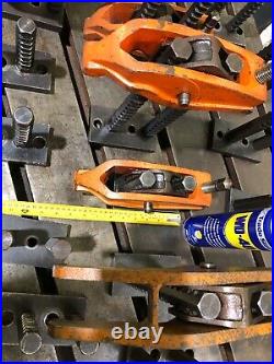 7no. CARVER Heavy Duty Tee T Slot Clamps and 16 bases in total £600 plus vat