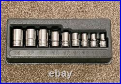 9 pc Combination Drive TORX Plus Shallow Socket Set (E8- E24)