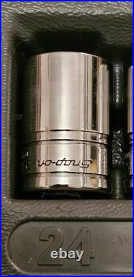 9 pc Combination Drive TORX Plus Shallow Socket Set (E8- E24)