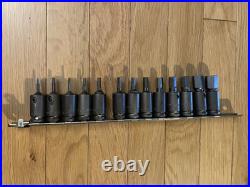 APEX 13pc Hex Bit Socket Set 3/8 Drive Business Black Mechanic Tools USA