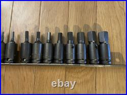 APEX 13pc Hex Bit Socket Set 3/8 Drive Business Black Mechanic Tools USA