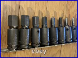 APEX 13pc Hex Bit Socket Set 3/8 Drive Business Black Mechanic Tools USA