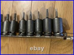 APEX 13pc Hex Bit Socket Set 3/8 Drive Business Black Mechanic Tools USA