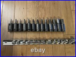 APEX 13pc Hex Bit Socket Set 3/8 Drive Business Black Mechanic Tools USA