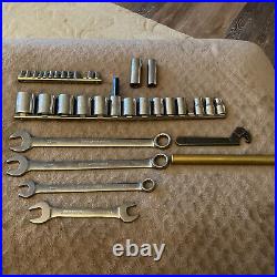 ARMSTRONG TOOLS Lot Of (34) wrenches 1/2 1/4 3/8 Sockets & More