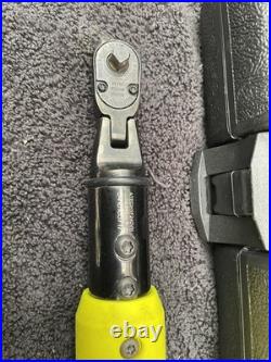 ATECHF240VH Snap-On 1/4 Drive Flex-Head Techwrench Torque Wrench Digital LCD
