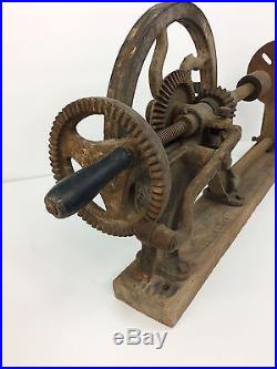 Antique Champion Blower Forge Co Lancaster PA No 206 Post Hand Crank Drill Press
