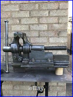 Antique English Vice, peter Wright Dated 1880, Military Gun Repair Vice 6 Jaws
