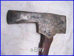 Antique Hand Forged Post Hole Mortising Axe Wood Tool Mortise Ax Brady/Snyder