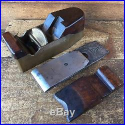 Antique SLATER Gunmetal INFILL PLANE Rosewood Bronze Old Vintage Hand Tool #113