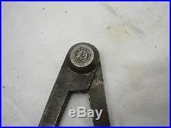 Antique Signed Blacksmith Hand Forged Compass Divider Tool Scribe Lot Gun Metal