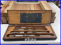 Antique/Vintage ALVORD-POLK Piston Pin Bushing Reamer Set #503 in Wood Box