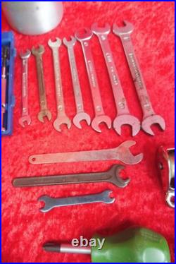 Assortment of Tools, Socket Wrench, Spanner, Screwdriver