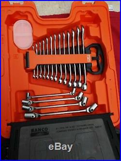 BAHCO 1/4 & 1/2 Combination Socket & Spanner 94 Piece Set S87+7 Little Used