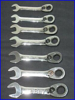 BLUEPOINT (AS SOLD BY SNAP ON) 12 PIECE SHORT RATCHETING SPANNERS 8-19mm
