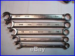 BONNEY 11 Piece, FLARE NUT, COMBINATION, Wrench Set, 1-1/8 To 3/8 12 Point