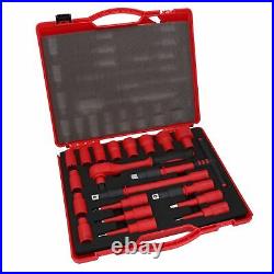 B GRADE 1/2 Drive VDE Insulated Socket and Accessory Set Electric Cars 20pc