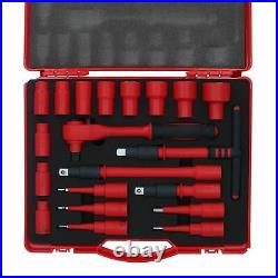 B GRADE 1/2 Drive VDE Insulated Socket and Accessory Set Electric Cars 20pc