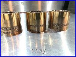 Berylco tools NGK 1/2 Drive Beryllium Impact Sockets 1 1/16, 1 1/18, 1 1/4 12pt