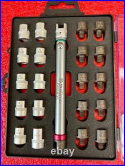 Bikeservice Tools 22pcs Spoke (Fixed Torque) wrench Set w steel and alumnium end